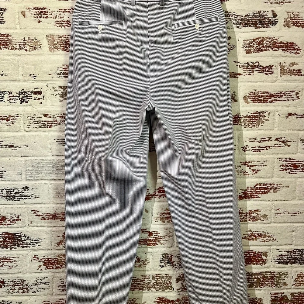 Brooks Brothers Elliot Pants Genuine Seersucker Striped Size 35x32 - Picture 6 of 11